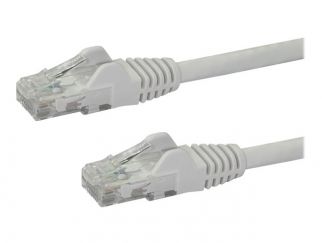 StarTech.com 10m CAT6 Ethernet Cable, 10 Gigabit Snagless RJ45 650MHz 100W PoE Patch Cord, CAT 6 10GbE UTP Network Cable w/Strain Relief, White, Fluke Tested/Wiring is UL Certified/TIA - Category 6 - 24AWG (N6PATC10MWH) - Patch cable - RJ-45 (M) to RJ-45 