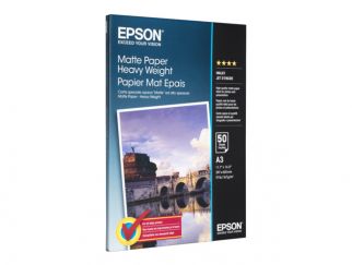 Epson Media, Media, Sheet paper, Matte Paper Heavy Weight, Graphic Arts - Graphic and Signage Paper, A3, 167 g/m2, 50 Sheets