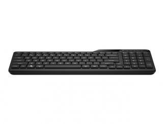 HP 475 - keyboard - dual-mode, multi-device, compact, 2-zone layout, low profile key travel, 12 programmable buttons - UK - jet black Input Device