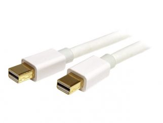 StarTech.com 3m (10 ft) White Mini DisplayPort Cable - Mini Display Port to Mini Display Port - 2x Mini DP (m) - 3 meter, 10 feet (MDPMM3MW) - DisplayPort cable - 3 m