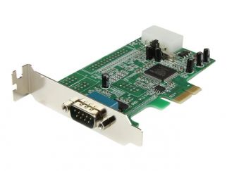 StarTech.com 1 Port Low Profile Native RS232 PCI Express Serial Card with 16550 UART (PEX1S553LP) - Serial adapter - PCIe low profile - RS-232