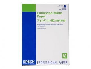 Epson Media, Media, Sheet paper, Enhanced Matte Paper, Graphic Arts - Graphic and Signage Paper, A2, 192 g/m2, 50 Sheets