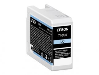 Epson T46S5 - 25 ml - light cyan - original - ink cartridge - for SureColor P706, SC-P700, SC-P700 Mirage Bundling