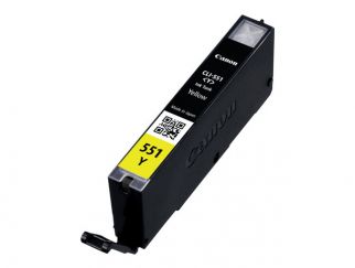 Canon CLI-551 Y - 6511B001 - 1 x Yellow - Ink tank - For PIXMA iP8750,iX6850,MG5550,MG5650,MG5655,MG6450,MG6650,MG7150,MG7550,MX725,MX925