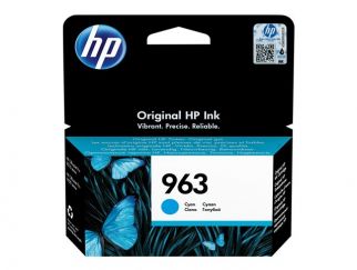 HP 963 - 10.74 ml - cyan - original - ink cartridge - for Officejet Pro 9010, 9012, 9014, 9015, 9016, 9019, 9020, 9022, 9025