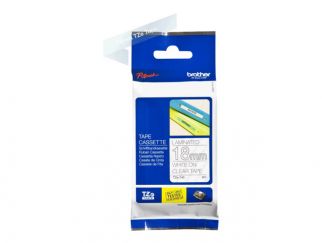 Brother TZe-145 - Standard adhesive - white on clear - Roll (1.8 cm x 8 m) 1 cassette(s) laminated tape - for Brother PT-P750, P950, P-Touch PT-18, D800, E310, P750, P900, P950, P-Touch EDGE PT-P750