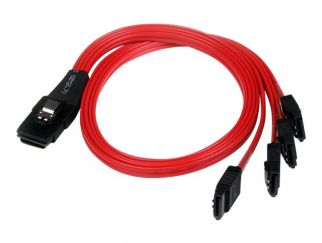 StarTech.com 50cm SFF-8087 to 4x SATA - Internal Mini SAS to SATA Reverse Cable - internal Mini SAS to SATA (SAS8087S4R50) - SATA / SAS cable - 50 cm