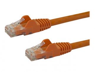 StarTech.com 10m CAT6 Ethernet Cable, 10 Gigabit Snagless RJ45 650MHz 100W PoE Patch Cord, CAT 6 10GbE UTP Network Cable w/Strain Relief, Orange, Fluke Tested/Wiring is UL Certified/TIA - Category 6 - 24AWG (N6PATC10MOR) - Patch cable - RJ-45 (M) to RJ-45