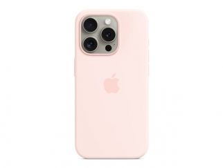 Apple - Back cover for mobile phone - MagSafe compatibility - silicone - Light Pink - for iPhone 15 Pro
