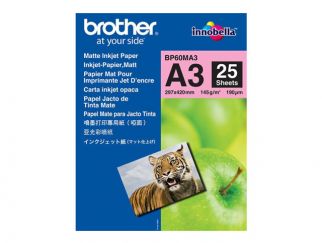 Brother BP - Matte - A3 (297 x 420 mm) - 145 g/m - 25 sheet(s) paper - for Brother HL-J6000, MFC-J2340, J3540, J3940, J5340, J5630, J6583, J6983, J6995, J6997, J6999