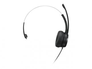 Lenovo 100 - Headset - on-ear - wired - USB-A - black