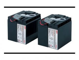 APC Replacement Battery Cartridge #55 - UPS battery - Lead Acid - 2-cell - black - for P/N: SMT2200C, SMT2200I-AR, SMT2200IC, SMT3000C, SMT3000I-AR, SMT3000IC, SUA3000I-IN