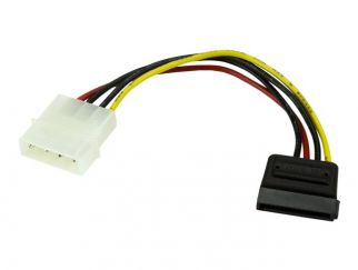 StarTech.com 6in 4 Pin LP4 to SATA Power Cable Adapter - LP4 to SATA - 6in LP4 to SATA Cable - 4 pin to SATA power - power cable - SATA power to 4 PIN internal power - 0.2 m