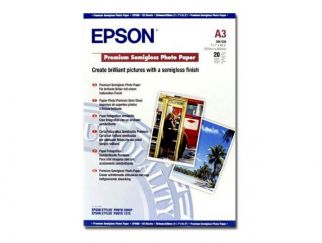 Epson Media, Media, Sheet paper, Premium Semigloss Photo Paper, Graphic Arts - Photographic Paper, A3, 251 g/m2, 20 Sheets