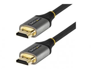 StarTech.com 10ft (3m) Premium Certified HDMI 2.0 Cable with Ethernet, High Speed Ultra HD 4K 60Hz HDMI Cable HDR10, ARC, HDMI Cord For Ultra HD Monitors, TVs, Displays, w/ TPE Jacket - Durable HDMI Video Cable (HDMMV3M) - Premium High Speed - HDMI cable 