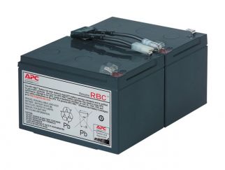 APC Replacement Battery Cartridge #6 - UPS battery - 1 x battery - Lead Acid - black - for P/N: SMC1500IC, SMT1000I-AR, SMT1000IC, SUA1000ICH-45, SUA1000I-IN, SUA1000J3W, SUA1500J3W