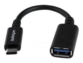 StarTech.com USB-C to USB Adapter - 6in - USB-IF Certified - USB-C to USB-A - USB 3.1 Gen 1 - USB C Adapter - USB Type C (USB31CAADP) - USB adapter - 24 pin USB-C (M) to USB Type A (F) - USB 3.0 - 15.2 cm - black - for P/N: DK31C3HDPD, DK31C3HDPDUE, DKM30