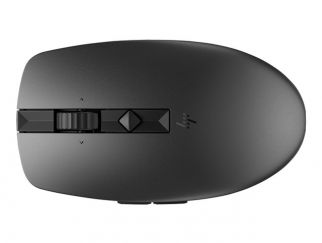 HP 715 - mouse - multi-device, rechargeable - 2.4 GHz, Bluetooth 3.0 - black