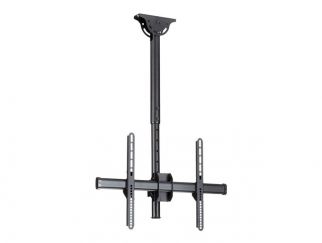 StarTech.com Ceiling TV Mount - 1.8' to 3' Short Pole - Full Motion - Supports Displays 32" to 75" - For VESA Mount Compatible TVs (FPCEILPTBSP) bracket - for flat panel - black