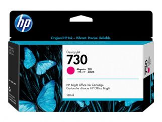 HP 730 - 130 ml - magenta - original - DesignJet - ink cartridge - for DesignJet SD Pro MFP, T1600, T1600dr, T1700, T1700dr, T1708, T1708dr, T2600, T2600dr