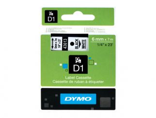 DYMO D1 Tape 6mm Black on white