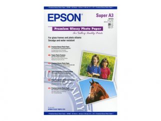 Epson Media, Media, Sheet paper, Premium Glossy Photo Paper, Graphic Arts - Photographic Paper, A3+, 250 g/m2, 20 Sheets