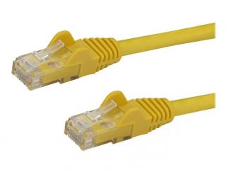 StarTech.com 10m CAT6 Ethernet Cable, 10 Gigabit Snagless RJ45 650MHz 100W PoE Patch Cord, CAT 6 10GbE UTP Network Cable w/Strain Relief, Yellow, Fluke Tested/Wiring is UL Certified/TIA - Category 6 - 24AWG (N6PATC10MYL) - Patch cable - RJ-45 (M) to RJ-45