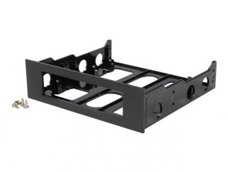 StarTech.com 3.5" to 5.25" Front Bay Adapter - Mount 3.5" HDD in 5.25" Bay - Hard Drive Mounting Bracket w/ Mounting Screws (BRACKETFDBK) - Storage bay adapter - black - for P/N: 25SATSAS35HD, 35FCREADBU3, 35SAT225S3R, HSB225S3R, S251BU31REM, SATBP125VP