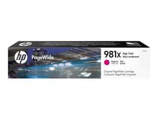 HP 981X - 116 ml - High Yield - magenta - original - PageWide - ink cartridge - for PageWide Enterprise Color MFP 586, PageWide Managed Color E55650