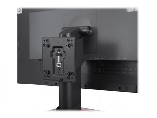 Lenovo Tiny/Nano Monitor Clamp II - Thin client to monitor mounting bracket - black - for ThinkCentre M70q Gen 2, M70q Gen 3, M75t Gen 2, M80q Gen 3, M90q Gen 3, ThinkStation P360