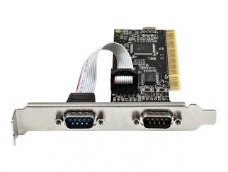 StarTech.com PCI Serial Parallel Combo Card with Dual Serial RS232 Ports (DB9) & 1x Parallel LPT Port (DB25), PCI Combo Adapter Card, PCI Expansion Card Controller, PCI to Printer Card - PCI Serial & Parallel Card (PCI2S1P2) - serial adapter - PCIe - RS-2