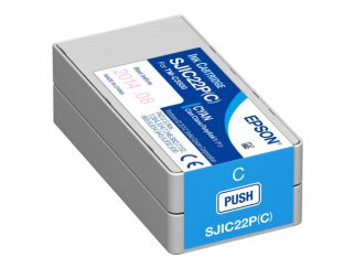 Epson SJIC22P(C) - Cyan - original - ink cartridge - for TM C3500