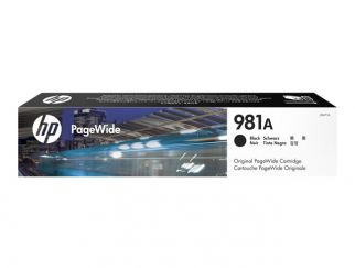 HP 981A - 106 ml - black - original - PageWide - ink cartridge - for PageWide Enterprise Color MFP 586, PageWide Managed Color E55650