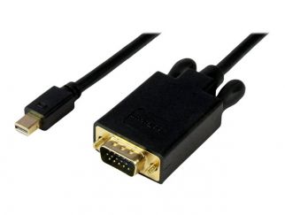 StarTech.com 10 ft Mini DisplayPort to VGA Adapter Cable - mDP to VGA Video Converter - Mini DP to VGA Cable for Mac/PC 1920x1200 - Black (MDP2VGAMM10B) - video converter - black