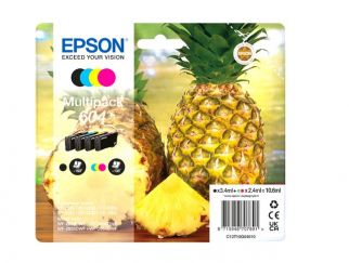 Epson 604 Multipack - 4-pack - black, yellow, cyan, magenta - original - blister with RF/acoustic alarm - ink cartridge - for Expression Home XP-2200, 2205, 3200, 3205, 4200, 4205, WorkForce WF-2910, 2930, 2935, 2950