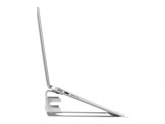 StarTech.com Laptop Stand, 2-in-1 Laptop Riser Stand or Vertical Stand, Ideal for Ultrabooks & MacBook Pro/Air up to 15", Ergonomic Angled Notebook Holder for Office Desk, Silver, Aluminum - Elevated Laptop Stand - Notebook stand - desktop - 11" - 15" - s