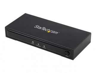 StarTech.com S-Video or Composite to HDMI Converter with Audio - 720p - Video converter - composite video, S-video - HDMI - black