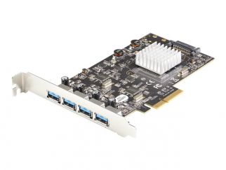 StarTech.com 4-Port USB PCIe Card - 10Gbps USB 3.1/3.2 Gen 2 Type-A PCI Express Expansion Card - 2 Controllers - 4xUSB - Windows/Mac/Linux - USB adapter - PCIe 3.0 x4 - USB 3.1 Gen 2 x 4