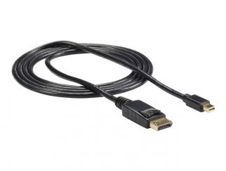 StarTech.com 6ft (2m) Mini DisplayPort to DisplayPort 1.2 Cable, 4K x 2K UHD Mini DisplayPort to DisplayPort Adapter Cable, Mini DP to DP Cable for Monitor, mDP to DP Converter Cord - Latching DP Connector - DisplayPort cable - 1.8 m