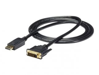 StarTech.com DisplayPort to DVI Cable - 6ft / 2m - 1920 x 1200 - M/M ? DP to DVI Adapter Cable ? Passive DisplayPort Monitor Cable (DP2DVI2MM6) - Adapter cable - DVI-D (M) to DisplayPort (M) - 1.8 m - black