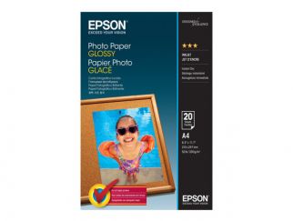 Epson Media, Media, Sheet paper, Photo Paper Glossy, Office - Photo Paper, Home - Photo Paper, Photo, A4, 200 g/m2, 20 Sheets, Singlepack