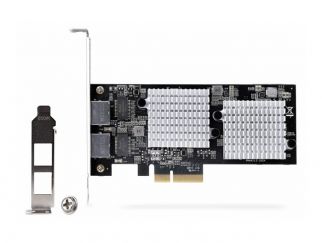 StarTech.com 2-Port 10Gbps PCIe Network Adapter Card, Network Card for PCs/Servers, Full-Height/Low-Profile PCIe Ethernet Card w/Jumbo Frames, NIC/LAN Interface Card - Marvell AQC113CS Chipset, PXE Boot (ST10GSPEXNDP2) - Network adapter - PCIe 3.0 x4 low 