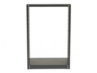 StarTech.com 16U Open Frame Network Rack - 19" 2 Post Free Standing Desktop Rack for Computer, AV, Media, IT Equipment for Server Room (2POSTRACK16) - rack - 16U