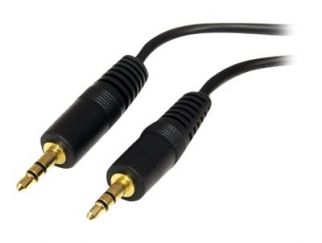 StarTech.com 6 ft. (1.8 m) 3.5mm Audio Cable - 3.5mm Audio Cable - Gold Plated Connectors - Male/Male - Aux Cable (MU6MM) - audio cable - 1.8 m