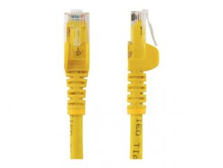 StarTech.com 50cm CAT6 Ethernet Cable, 10 Gigabit Snagless RJ45 650MHz 100W PoE Patch Cord, CAT 6 10GbE UTP Network Cable w/Strain Relief, Yellow, Fluke Tested/Wiring is UL Certified/TIA - Category 6 - 24AWG (N6PATC50CMYL) - Network cable - RJ-45 (M) to R