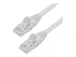 StarTech.com 75ft CAT6 Ethernet Cable, 10 Gigabit Snagless RJ45 650MHz 100W PoE Patch Cord, CAT 6 10GbE UTP Network Cable w/Strain Relief, White, Fluke Tested/Wiring is UL Certified/TIA - Category 6 - 24AWG (N6PATCH75WH) - Patch cable - RJ-45 (M) to RJ-45