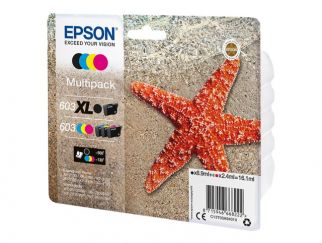 Epson 603 Multipack - 4-pack - black, yellow, cyan, magenta - original - blister - ink cartridge - for Expression Home XP-2100, 2105, 3100, 3105, 4100, 4105, WorkForce WF-2810, 2830, 2835, 2850