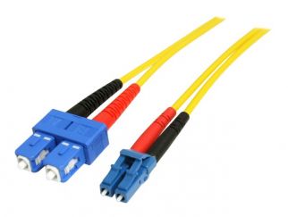 StarTech.com 7m Fiber Optic Cable - Single-Mode Duplex 9/125 - LSZH - LC/SC - OS1 - LC to SC Fiber Patch Cable (SMFIBLCSC7) - patch cable - 7 m - yellow