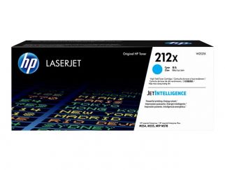 HP 212X - High Yield - cyan - original - LaserJet - toner cartridge (W2121X) - for Color LaserJet Enterprise M555, MFP M578, LaserJet Enterprise Flow MFP M578