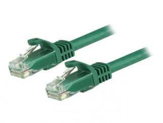 StarTech.com 50cm CAT6 Ethernet Cable, 10 Gigabit Snagless RJ45 650MHz 100W PoE Patch Cord, CAT 6 10GbE UTP Network Cable w/Strain Relief, Green, Fluke Tested/Wiring is UL Certified/TIA - Category 6 - 24AWG (N6PATC50CMGN) - patch cable - 50 cm - green